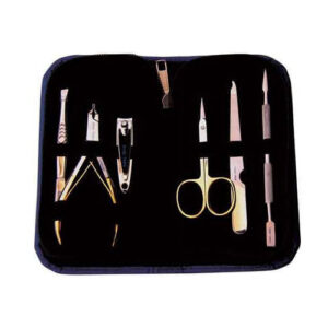 Body Toolz 6-Piece Stainless Steel Manicure Set. Trim, Cut, Clean Your Fingernails & Cuticles with This Professional Set. Even Has a Tweezer