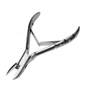 Professional Arrow Point Nail Cutter Round Top Double Shaft Spring